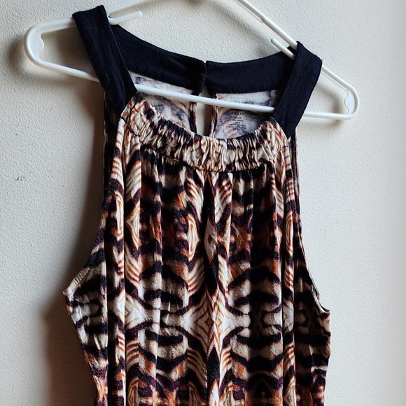 a.n.a Woman Animal Print Halter Tank Top Size 1X - Picture 4 of 16